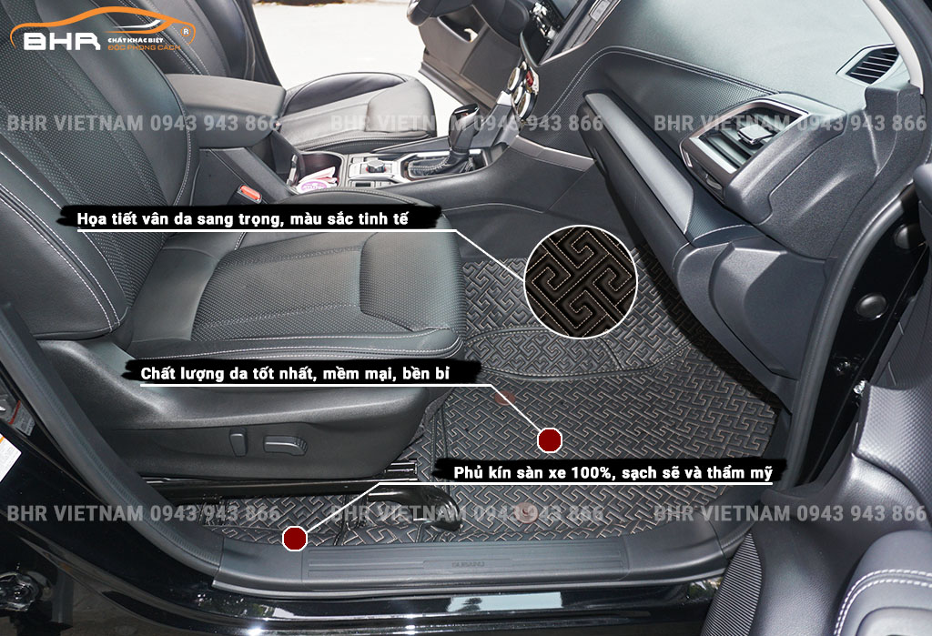 Thảm lót sàn ô tô 360 độ cao cấp, phủ kín 100% sàn xe