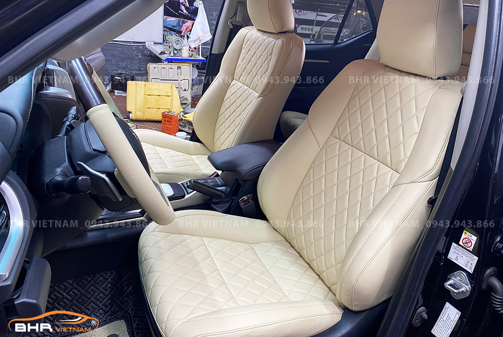 Bọc ghế da bò thật Toyota Fortuner
