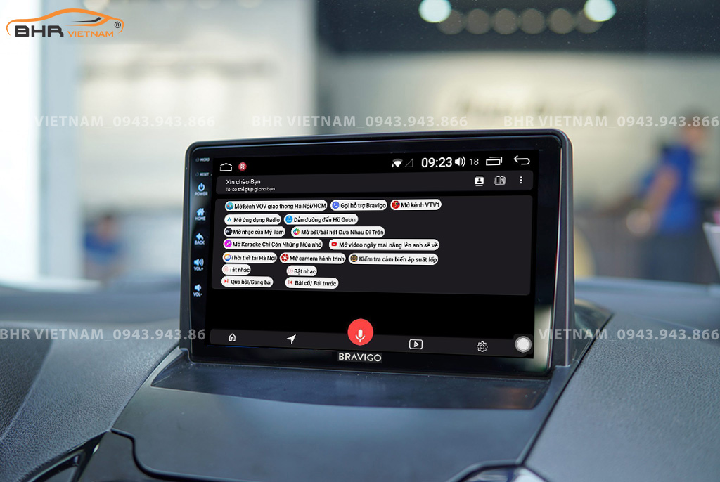 Điều khiển bằng giọng nói thông minh DVD Android Bravigo Air 2 Ford Ecosport 2013 - nay