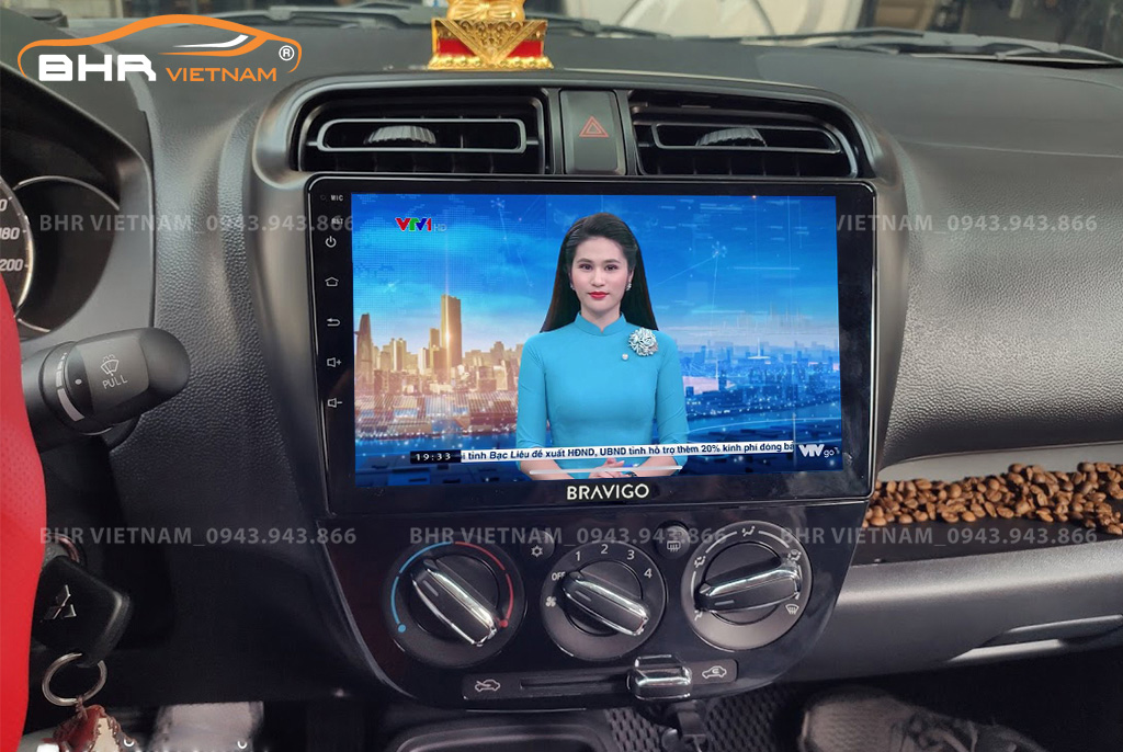 Giải trí Youtube, xem phim sống động trên màn hình DVD Android Bravigo Air 2 Mitsubishi Mirage 2013 - 2020