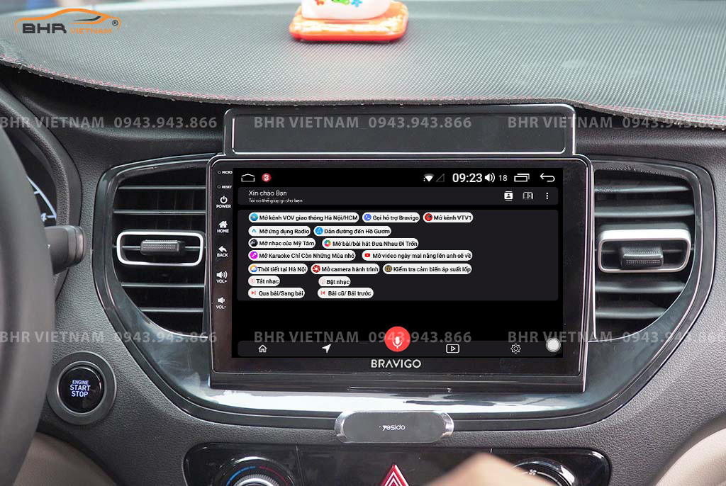 Điều khiển bằng giọng nói thông minh DVD Android Bravigo Pro 2 Hyundai Accent 2021 - nay