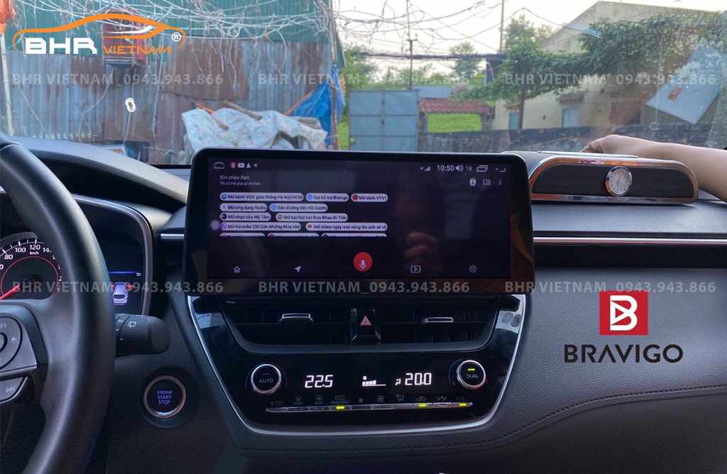 Điều khiển bằng giọng nói thông minh DVD Android Bravigo Toyota Cross 2020 - nay