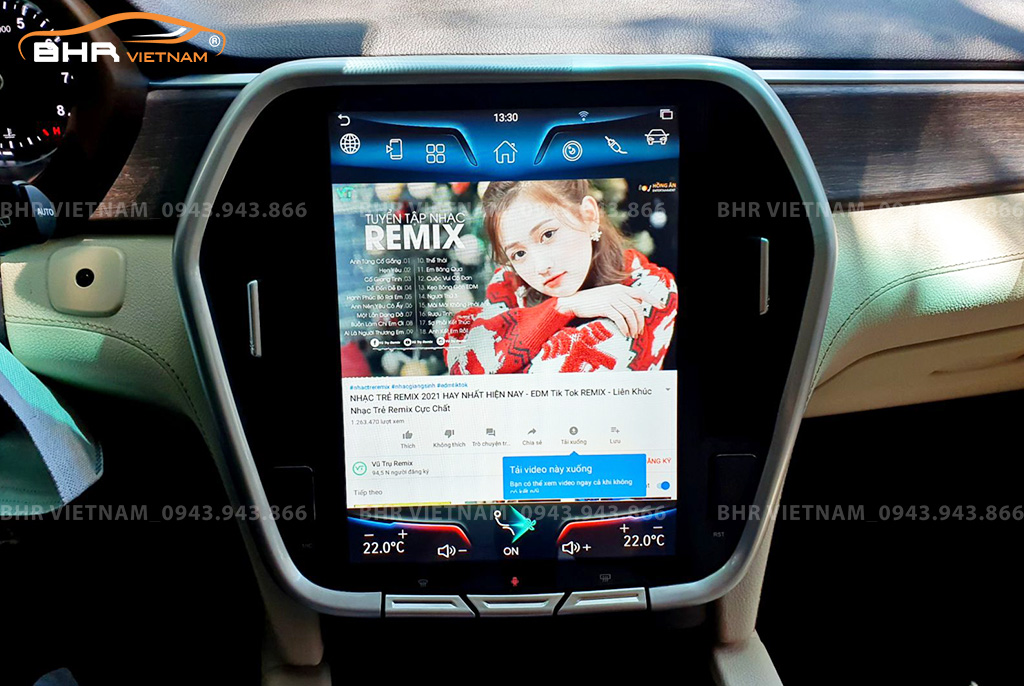 Giải trí Youtube, xem phim sống động trên màn hình DVD Android Bravigo Vinfast Lux SA 2019 - nay