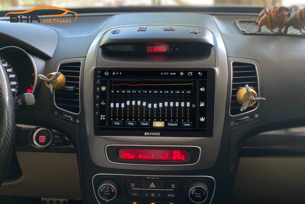 Trải nghiệm âm thanh sống động trên màn hình DVD Android Bravigo Ultimate Kia Sorento 2014 - 2020