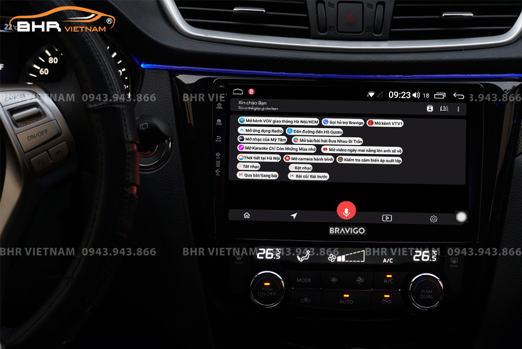 Điều khiển bằng giọng nói thông minh DVD Android Bravigo Ultimate Nissan Terra 2018 - nay