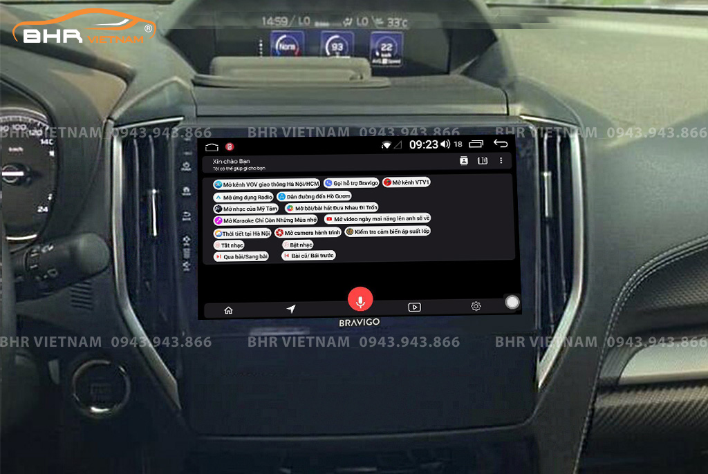 Điều khiển bằng giọng nói thông minh DVD Android Bravigo Ultimate Subaru Forester 2020 - nay