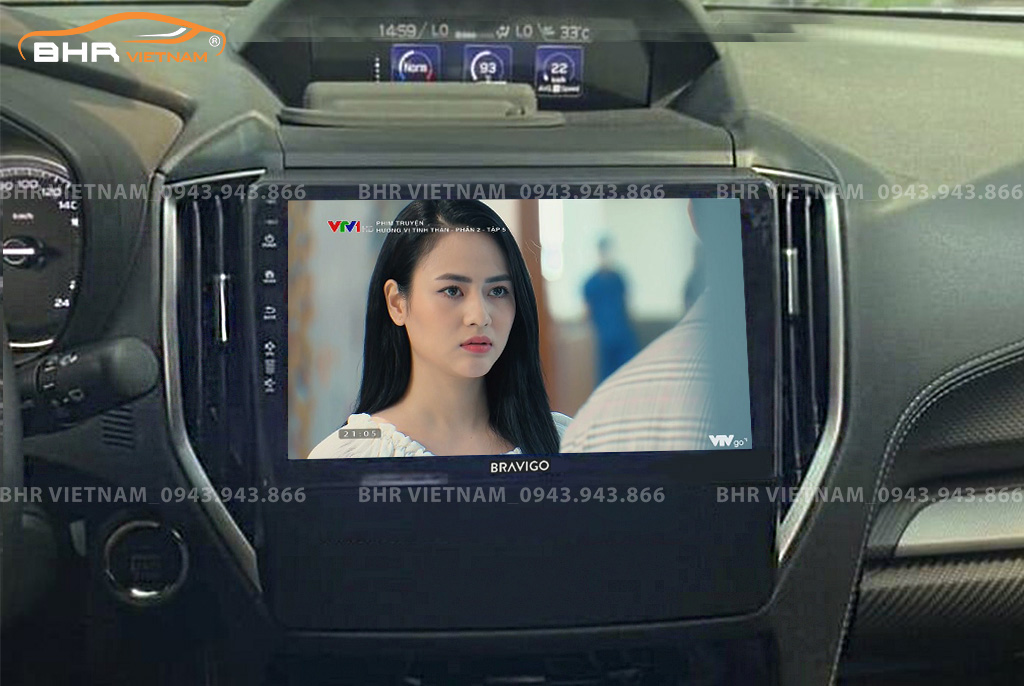 Giải trí Youtube, xem phim sống động trên màn hình DVD Android Bravigo Ultimate Subaru Forester 2020 - nay