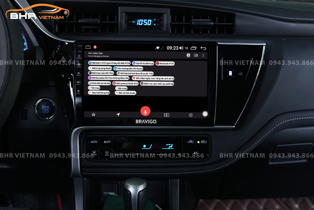 Điều khiển bằng giọng nói thông minh DVD Android Bravigo Ultimate Toyota Altis 2018 - nay