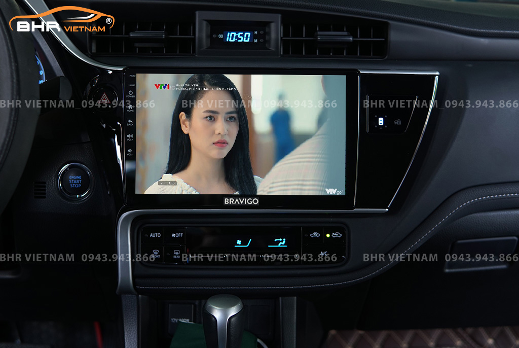 Giải trí Youtube, xem phim sống động trên màn hình DVD Android Bravigo Ultimate Toyota Altis 2018 - nay