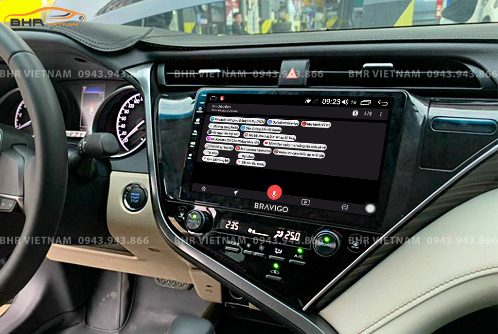 Điều khiển bằng giọng nói thông minh DVD Android Bravigo Ultimate Toyota Camry 2019 - nay
