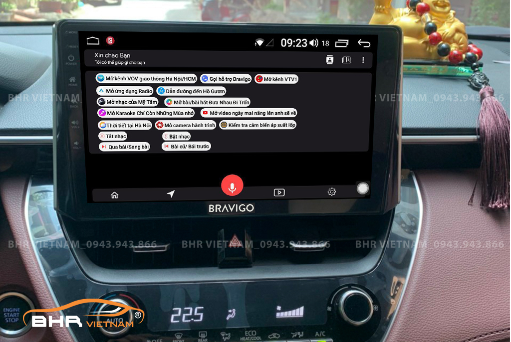 Điều khiển bằng giọng nói thông minh DVD Android Bravigo Ultimate Toyota Cross 2020 - nay