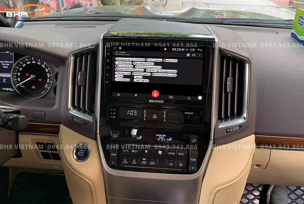 Điều khiển bằng giọng nói thông minh DVD Android Bravigo Ultimate Toyota Land Cruiser 2016 - 2020