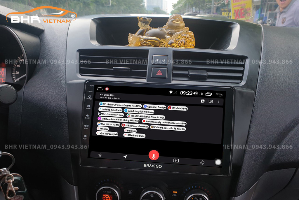 Điều khiển bằng giọng nói thông minh DVD Android Bravigo Ultimate Mazda BT50 2013 - nay