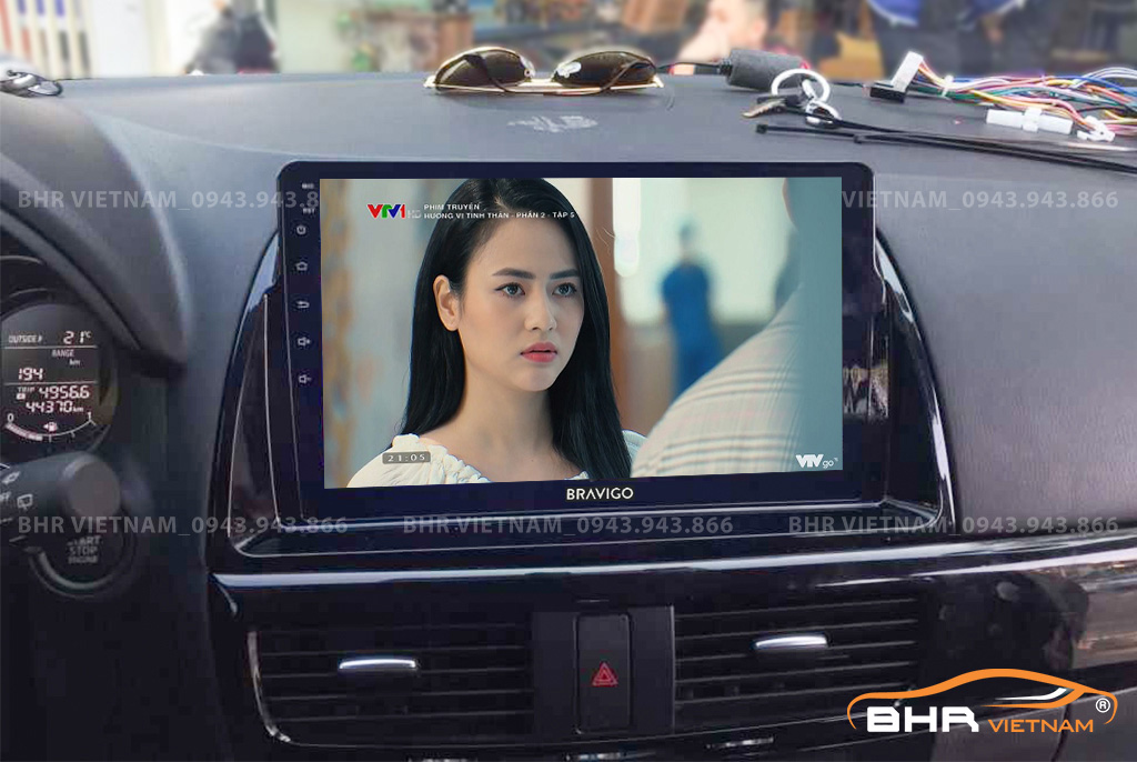 Giải trí Youtube, xem phim sống động trên màn hình DVD Android Bravigo Ultimate Mazda CX5 2013 - 2016