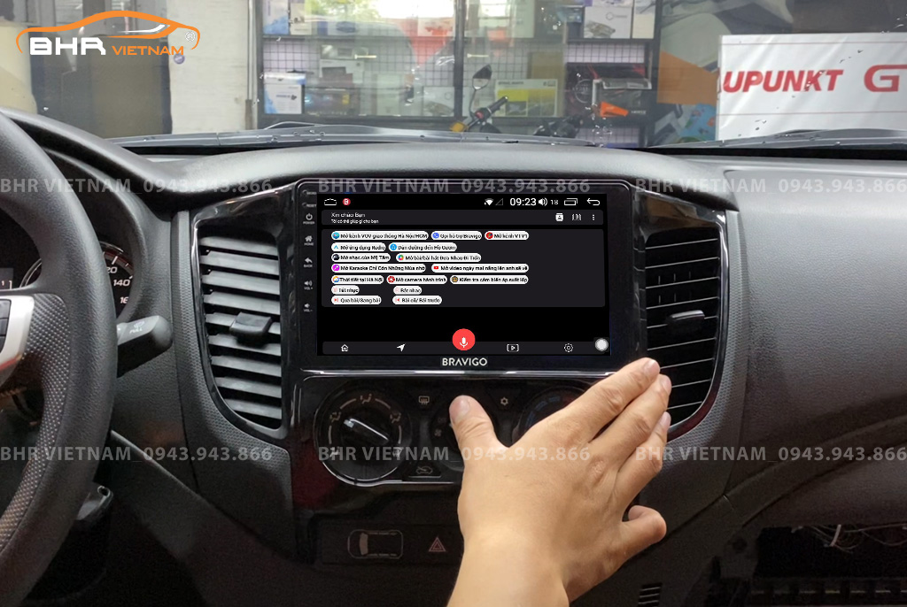 Điều khiển bằng giọng nói thông minh DVD Android Bravigo Ultimate Mitsubishi Triton 2020 - nay