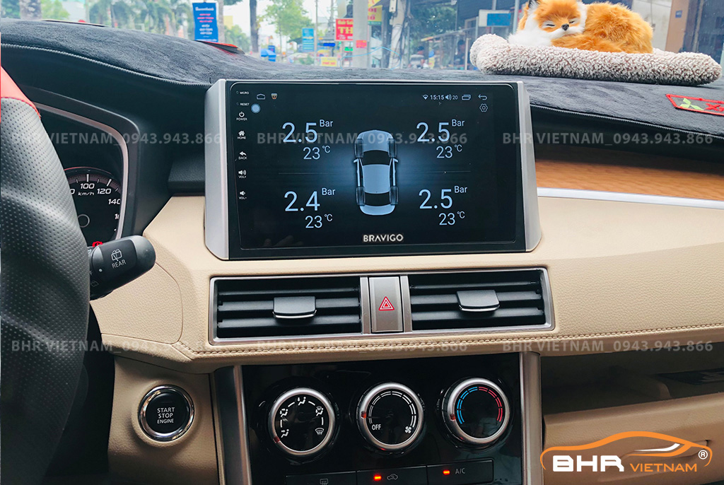 Hình ảnh quan sát cảm biến áp suất lốp Bravigo Ultimate Mitsubishi Xpander 2018 - nay
