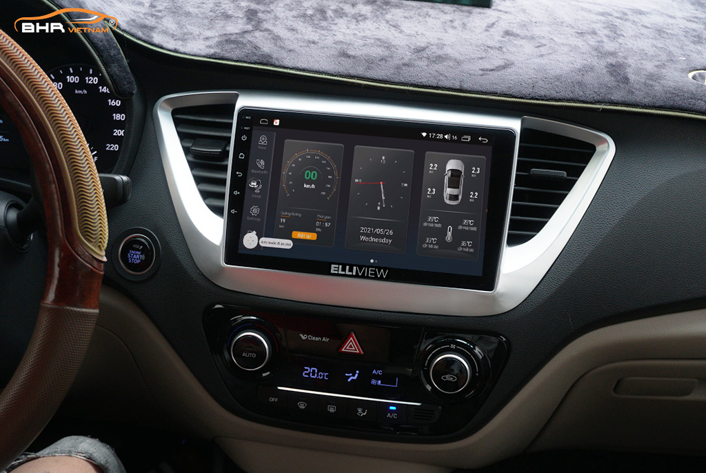 Điều khiển bằng giọng nói thông minh màn hình Elliview S4 Basic Hyundai Accent 2017 - 2020