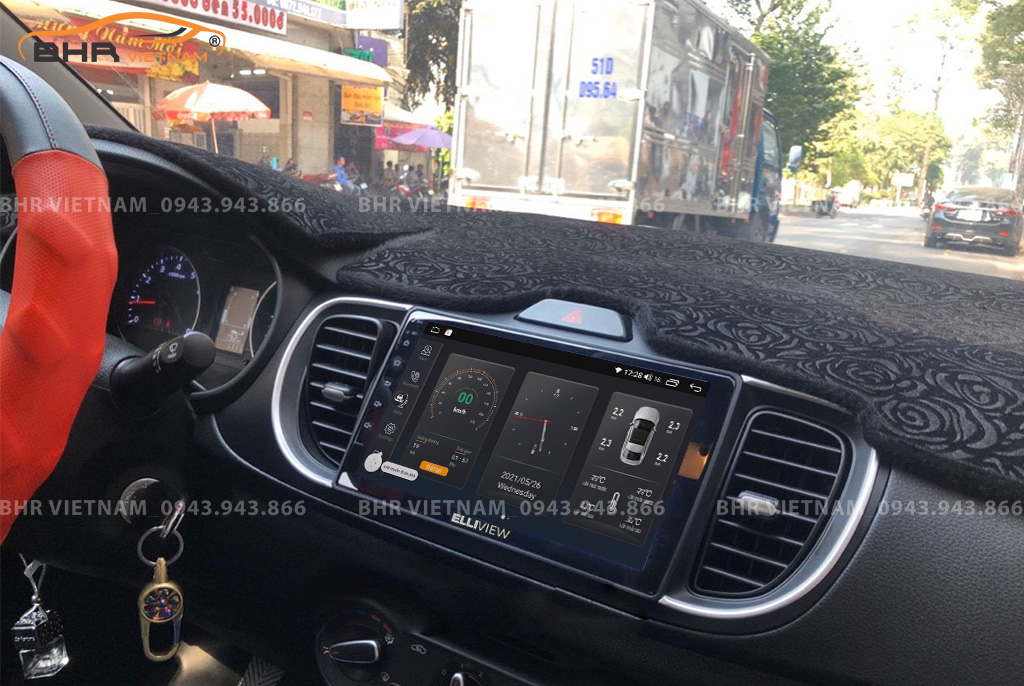 Điều khiển bằng giọng nói thông minh màn hình Elliview S4 Basic Kia Soluto 2019 - nay