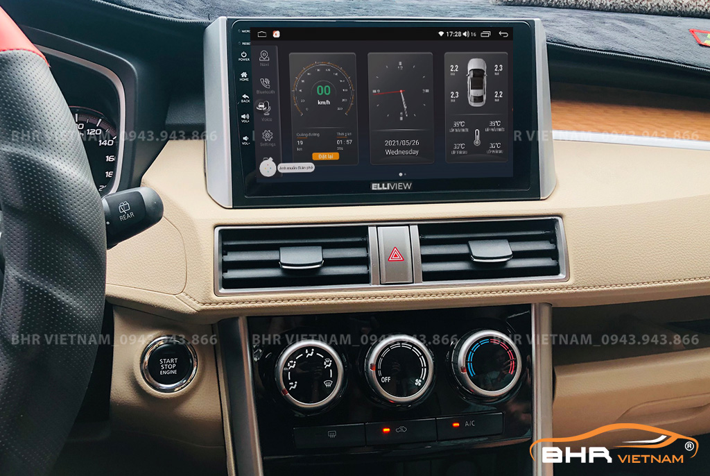 Điều khiển bằng giọng nói thông minh màn hình Elliview S4 Basic Mitsubishi Xpander 2018 - nay