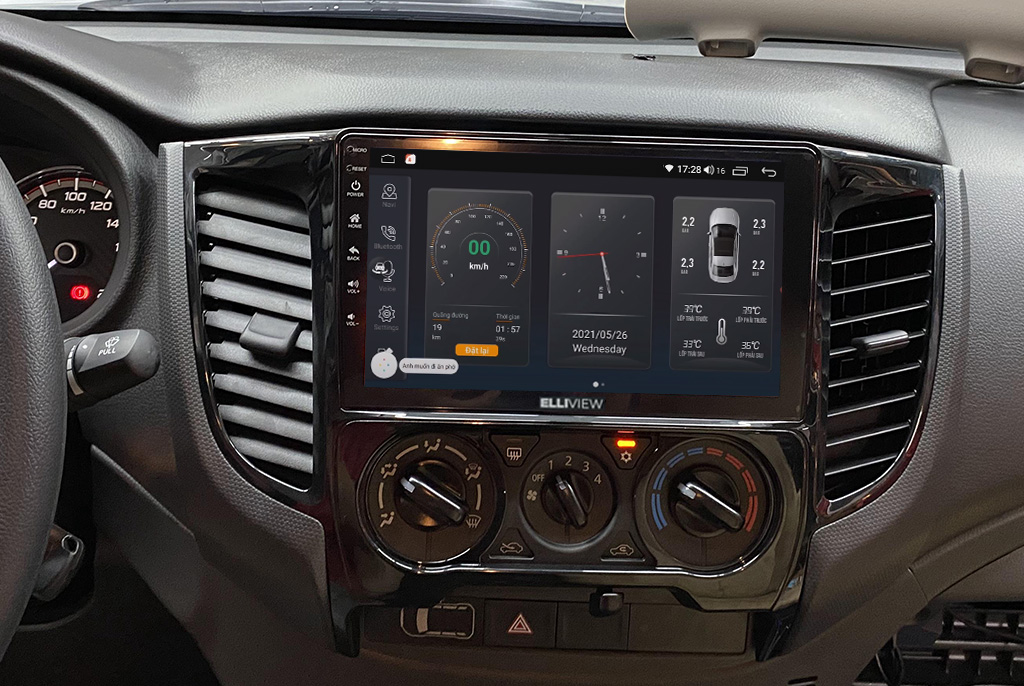 Điều khiển bằng giọng nói thông minh màn hình Elliview S4 Deluxe Mitsubishi Triton 2020 - nay
