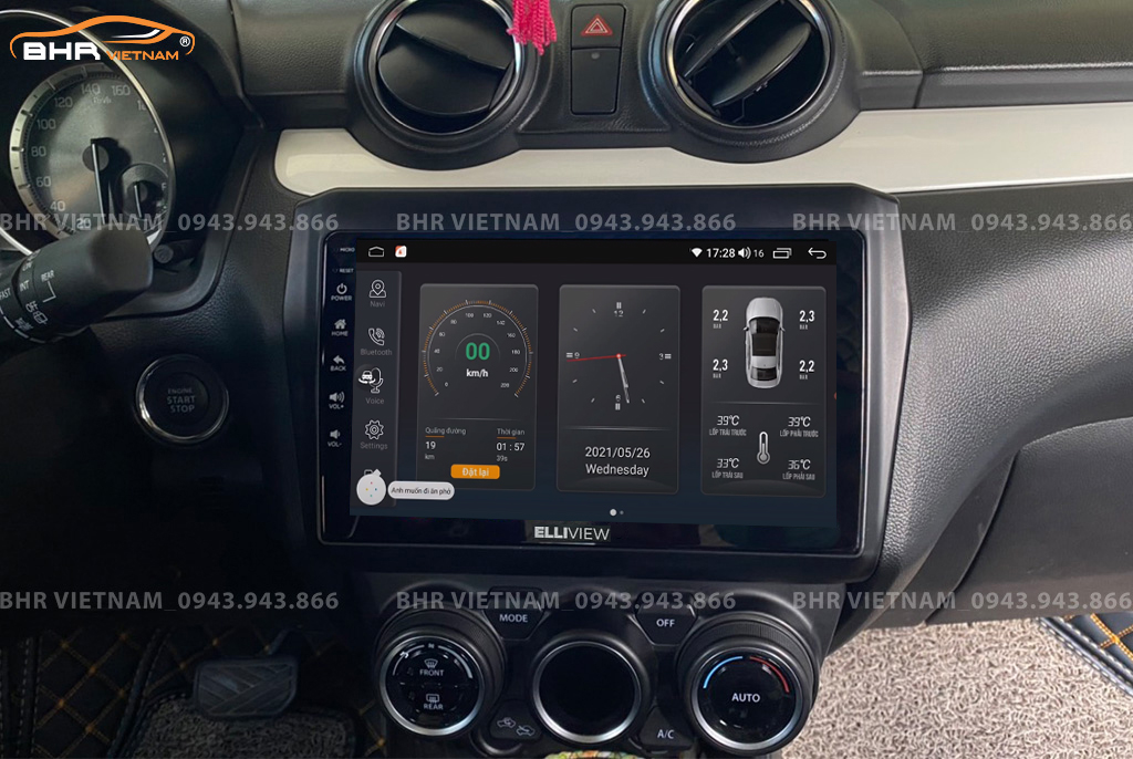 Điều khiển bằng giọng nói thông minh màn hình Elliview S4 Deluxe Suzuki Swift 2019 - nay