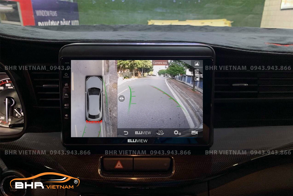 Hình ảnh quan sát từ camera sau Elliview S4 Deluxe Suzuki XL7 2019 - nay