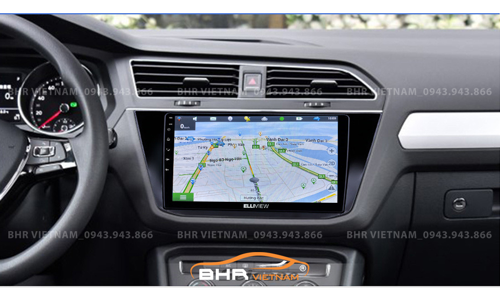 Bản đồ chỉ đường thông minh: Vietmap, Navitel, Googlemap trên Elliview S4 Premium Volkswagen Tiguan 2017 - nay