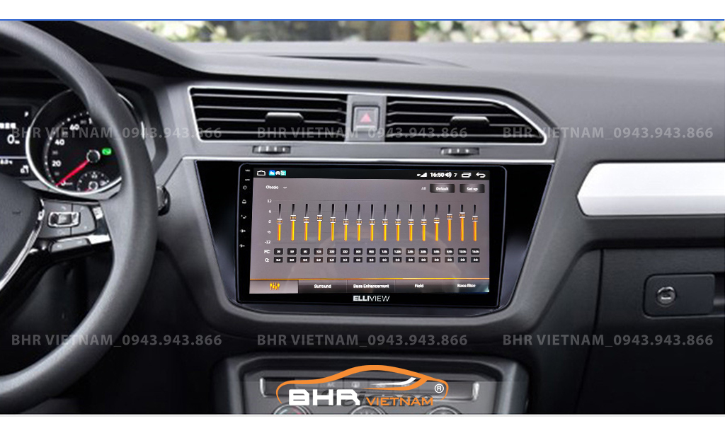 Trải nghiệm âm thanh DSP 32EQ kênh trên màn hình Elliview S4 Premium Volkswagen Tiguan 2017 - nay