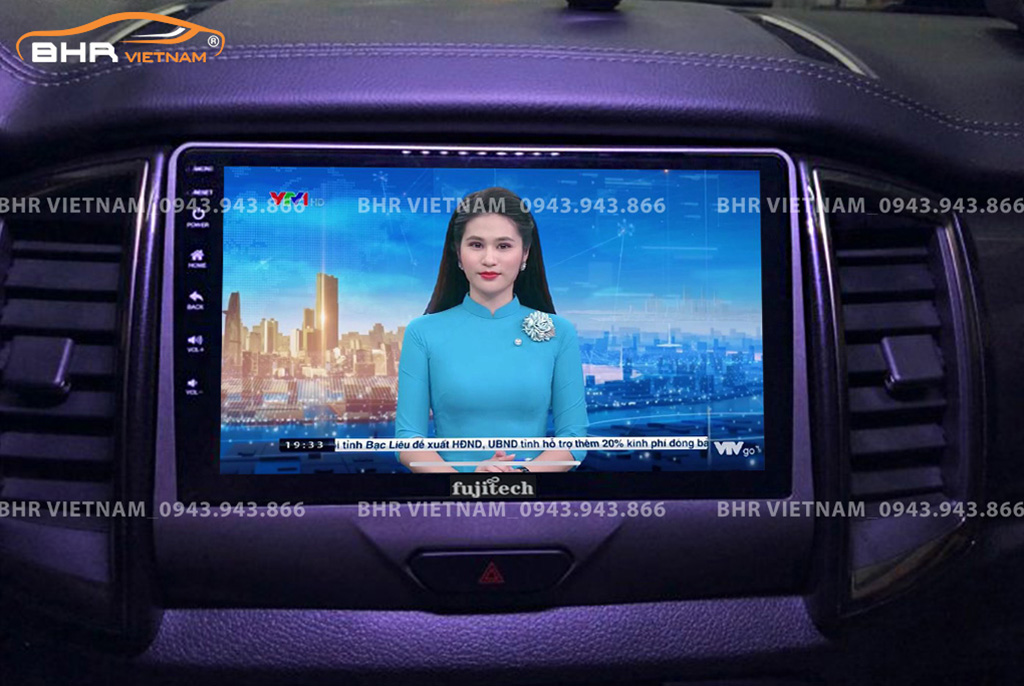 Điều khiển bằng giọng nói màn hình DVD Fujitech 360 Ford Everest 2016 - nay