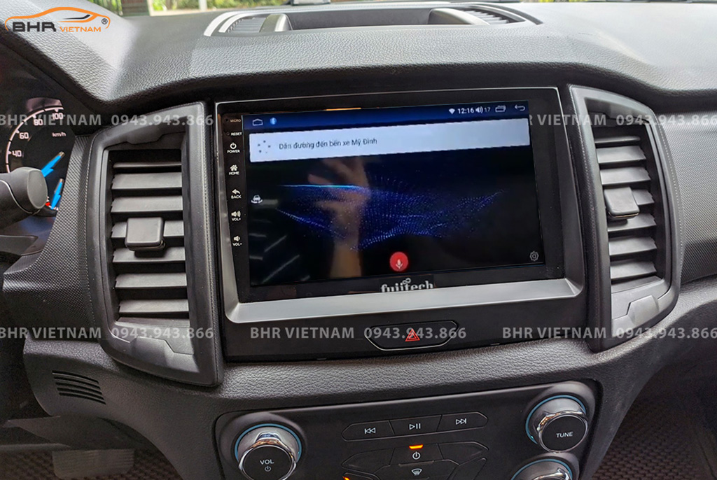 Điều khiển bằng giọng nói Màn hình Android Fujitech 360 Ford Ranger 2013 - nay