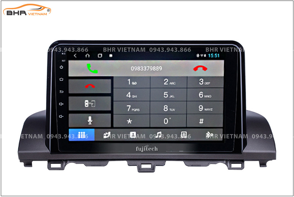 Kết nối điện thoại trên màn hình DVD Android Fujitech 360 Honda Accord 2020 - nay