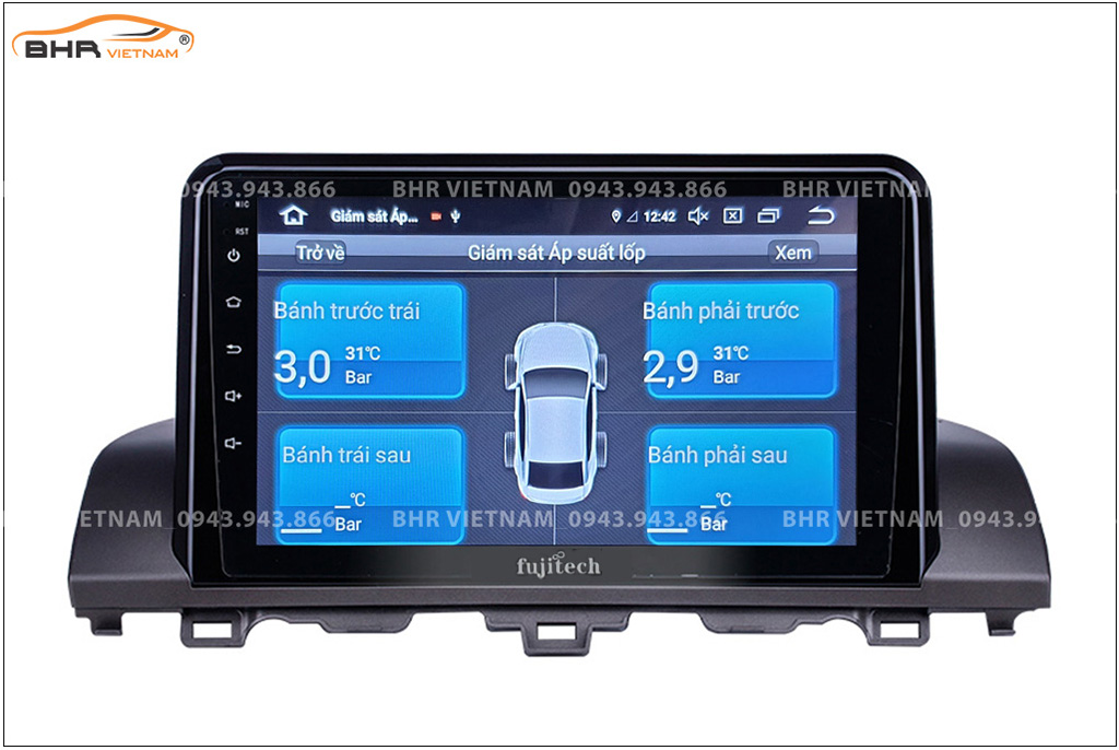 Hình ảnh quan sát cảm biến áp suất lốp Fujitech 360 Honda Accord 2020 - nay