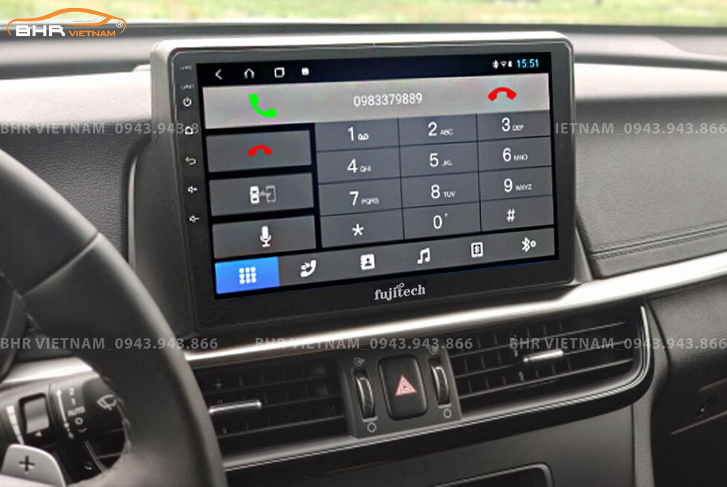 Kết nối điện thoại trên màn hình DVD Android Fujitech 360 Kia K5 Optima 2016 - nay
