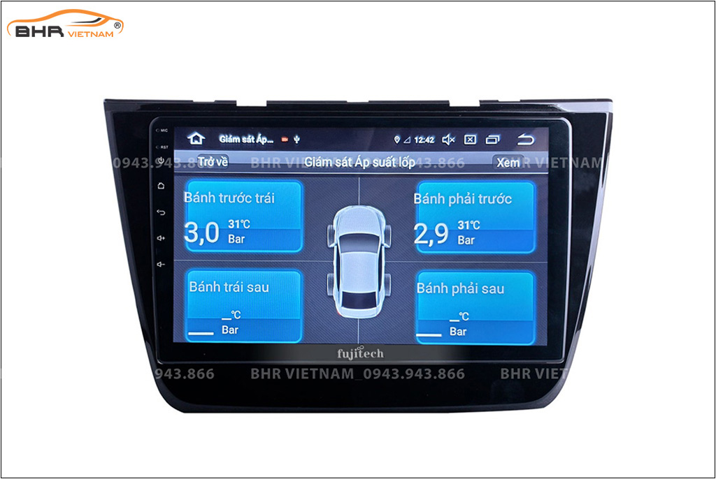 Hình ảnh quan sát cảm biến áp suất lốp Fujitech 360 MG ZS 2018 - nay