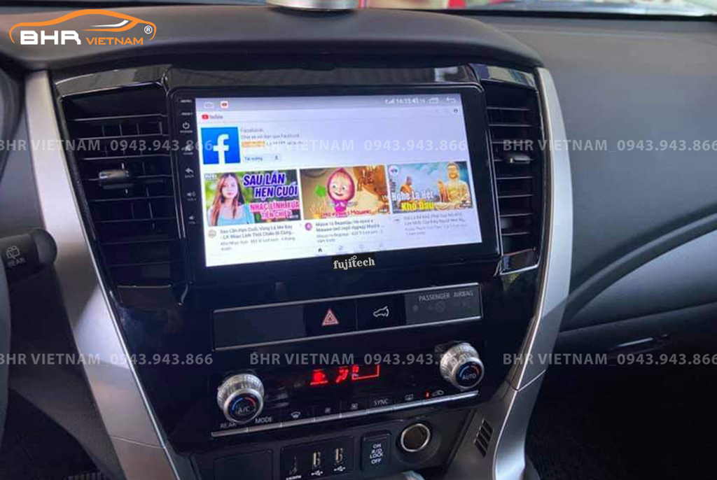 Giải trí trên màn hình DVD Fujitech 360 Mitsubishi Pajero Sport 2018 - nay