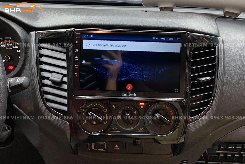 Điều khiển bằng giọng nói Màn hình Android Fujitech 360 Mitsubishi Triton 2020 - nay