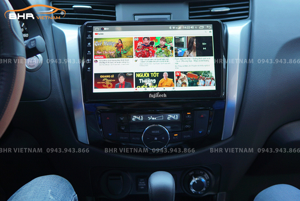 Giải trí trên màn hình DVD Fujitech 360 Nissan Navara 2021 - nay