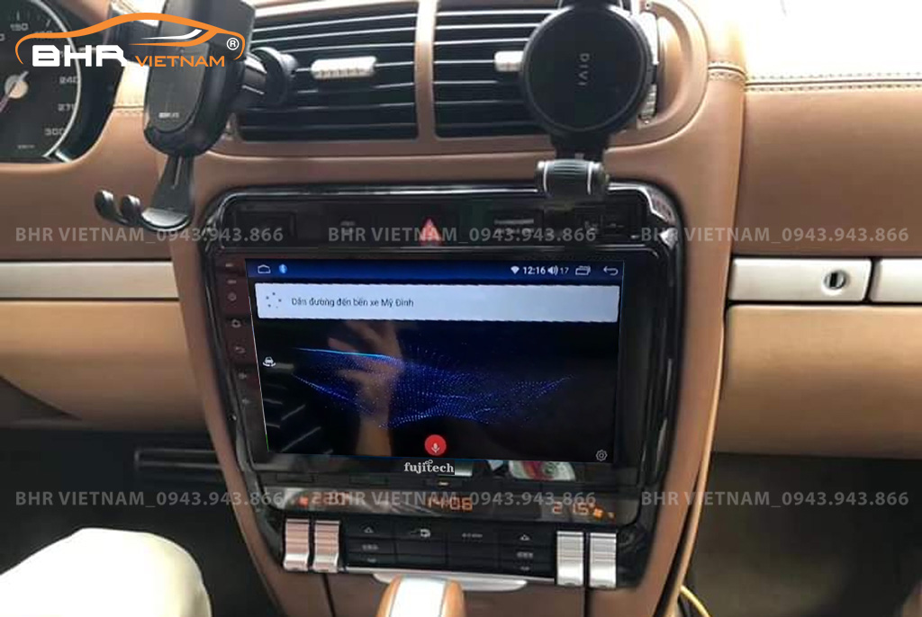 Điều khiển bằng giọng nói Màn hình Android Fujitech 360 Porsch Cayenne 2003 - 2010
