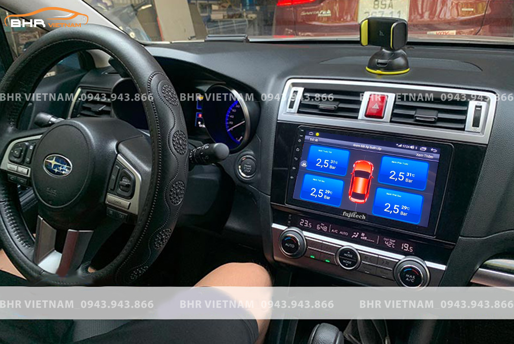 Hình ảnh quan sát cảm biến áp suất lốp Fujitech 360 Subaru Outback 2014 - nay