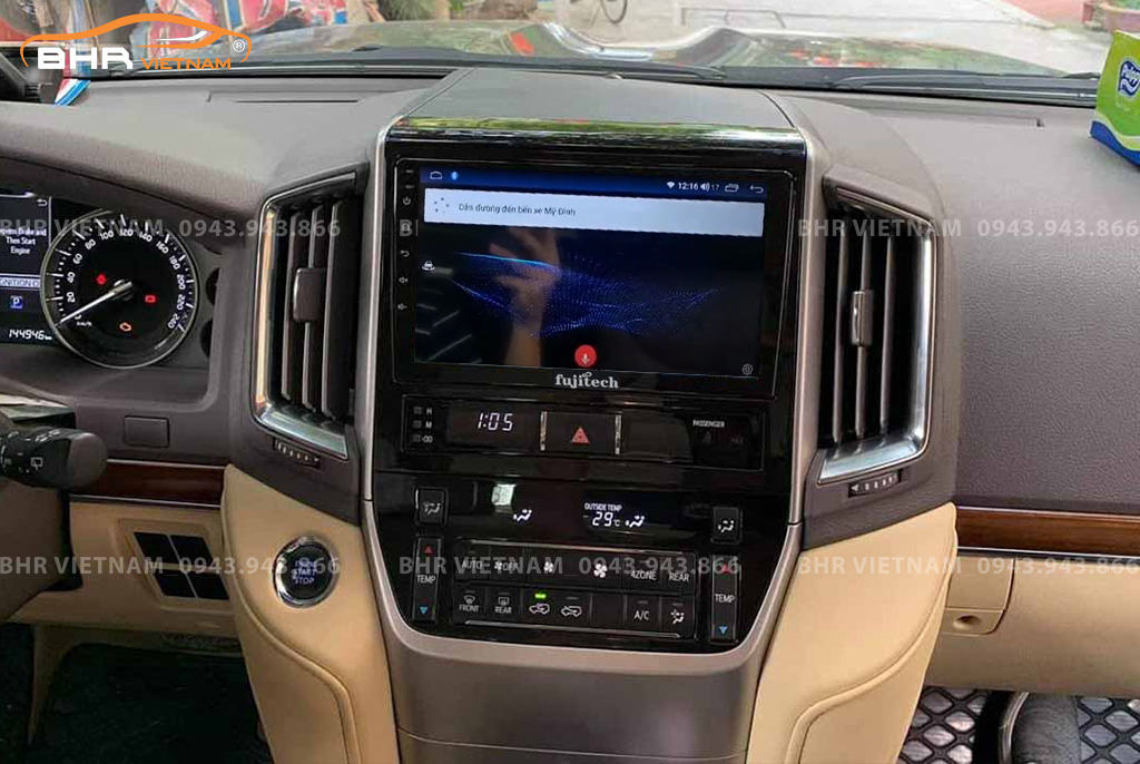 Điều khiển bằng giọng nói Màn hình Android Fujitech 360 Toyota Land Cruiser 2016 - 2020
