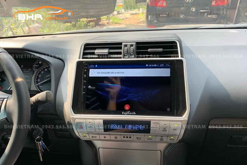Điều khiển bằng giọng nói Màn hình Android Fujitech 360 Toyota Land Cruiser Prado 2017 - nay