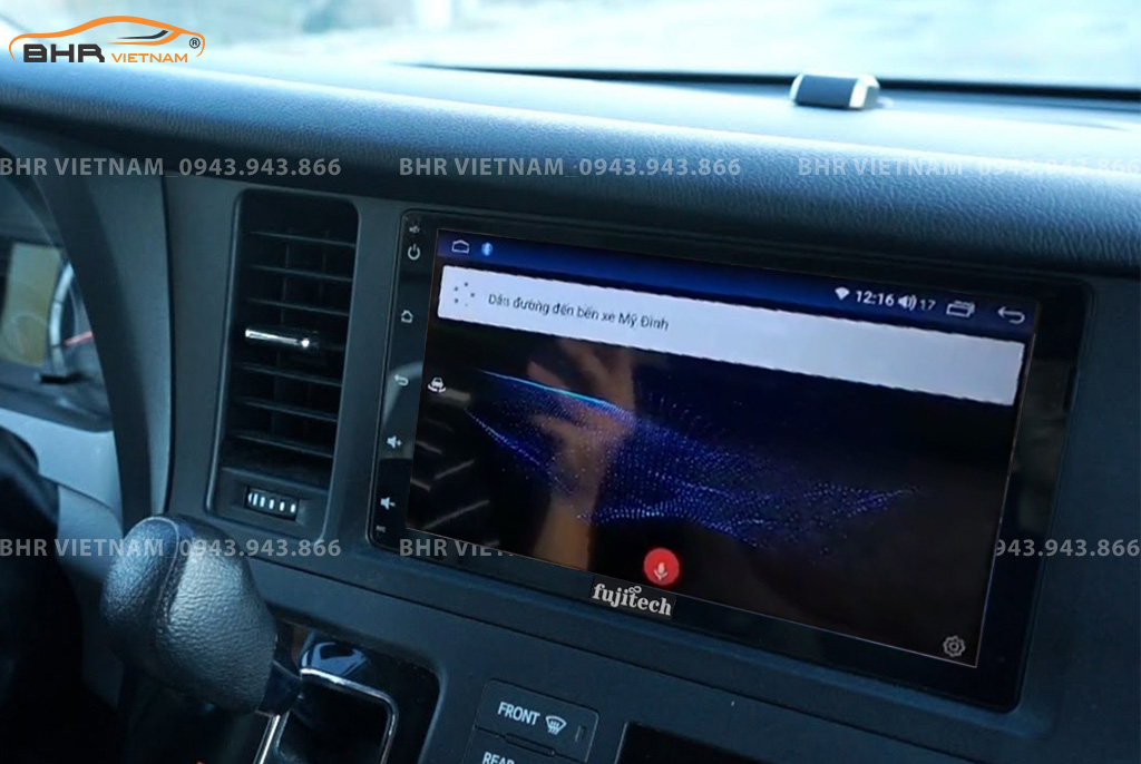 Điều khiển bằng giọng nói Màn hình Android Fujitech 360 Toyota Sienna 2014 - 2020