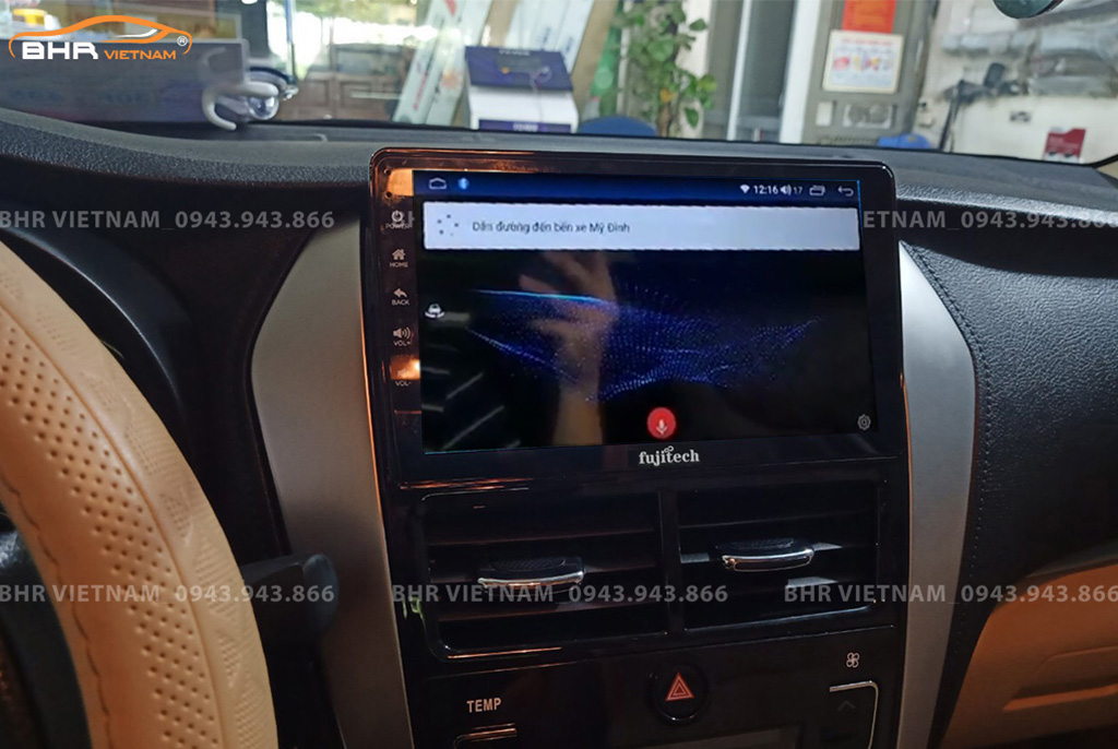 Điều khiển bằng giọng nói Màn hình Android Fujitech 360 Toyota Yaris 2019 - nay
