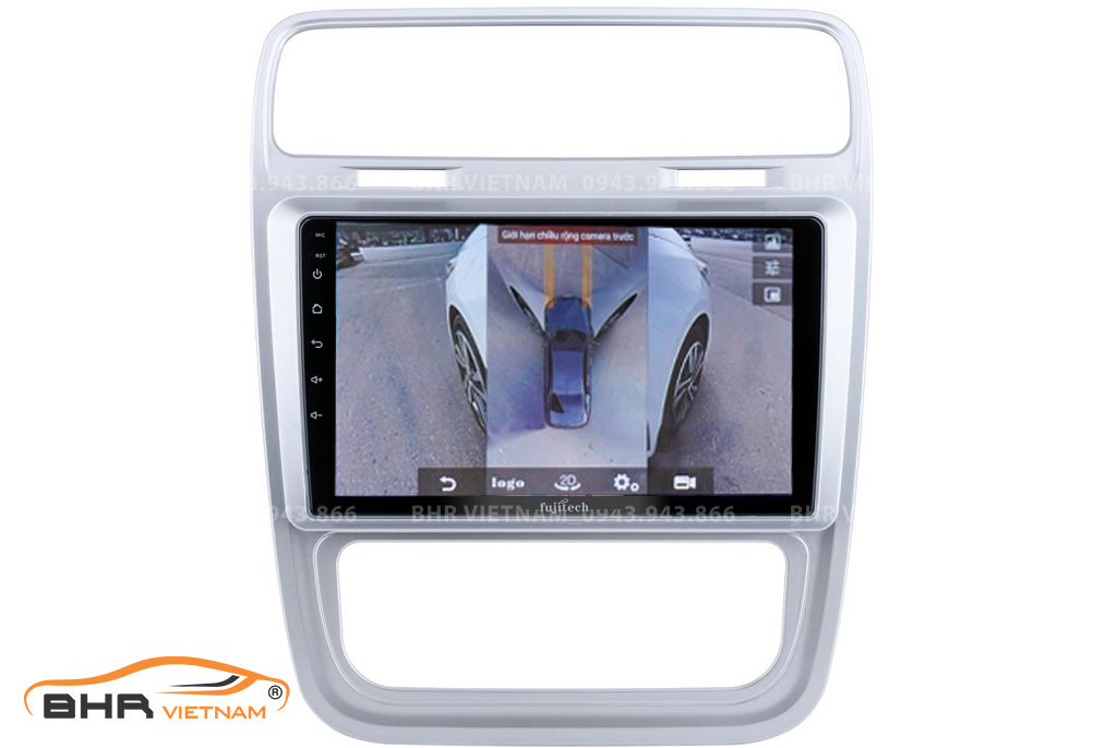 Hình ảnh quan sát 2 bên gương trên màn hình DVD Fujitech 360 Volkswagen Scirocco 2008 - 2017