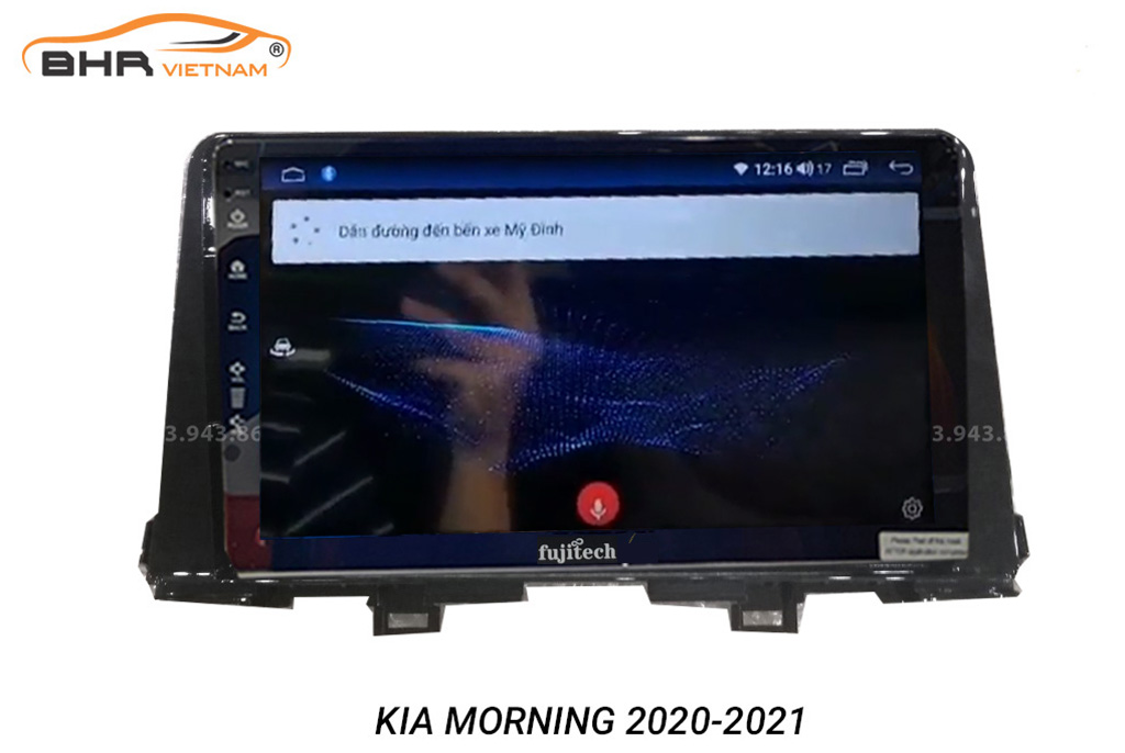 Điều khiển bằng giọng nói Màn hình Android Fujitech Kia Morning 2021 - nay
