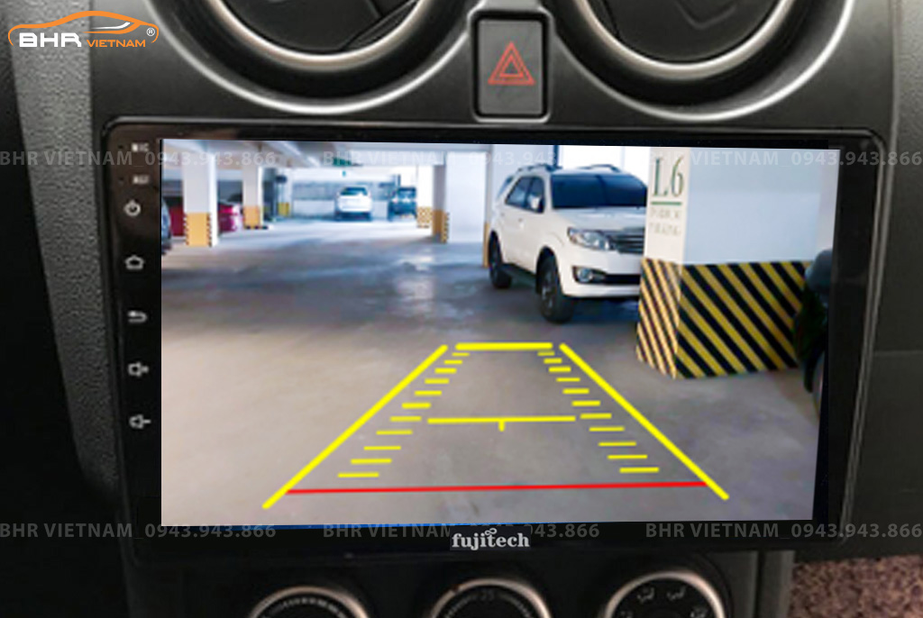 Màn hình DVD Fujitech Nissan Qashqai 2006 - 2013 tích hợp camera lùi