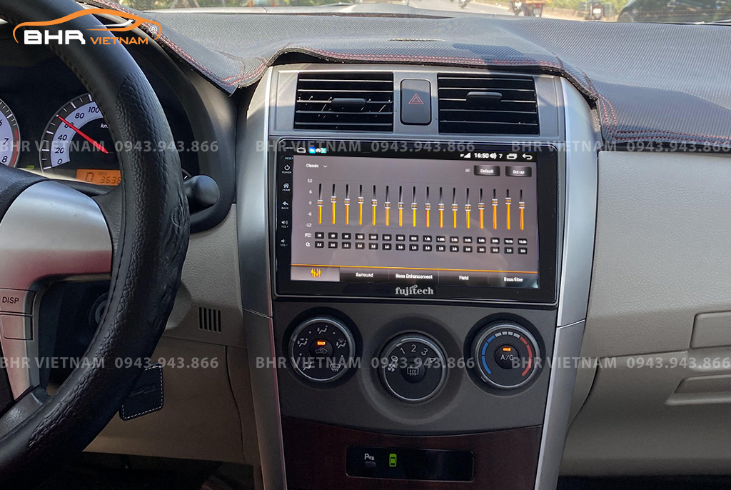Trải nghiệm âm thanh sống động trên màn hình DVD Android Fujitech Toyota Altis 2008 - 2013