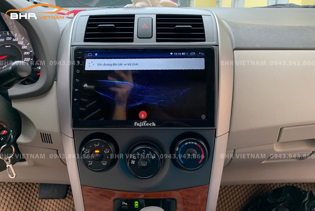Điều khiển bằng giọng nói Màn hình Android Fujitech Toyota Altis 2008 - 2013