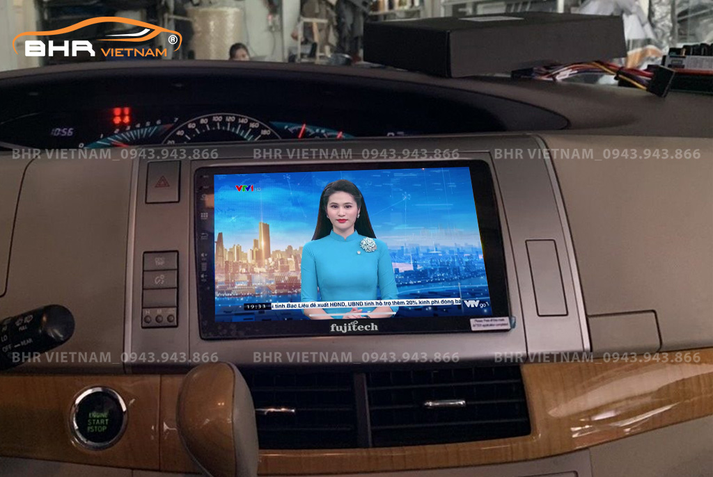 Giải trí đa phương tiện màn hình ô tô giá rẻ Fujitech Toyota Previa 2006 - 2019