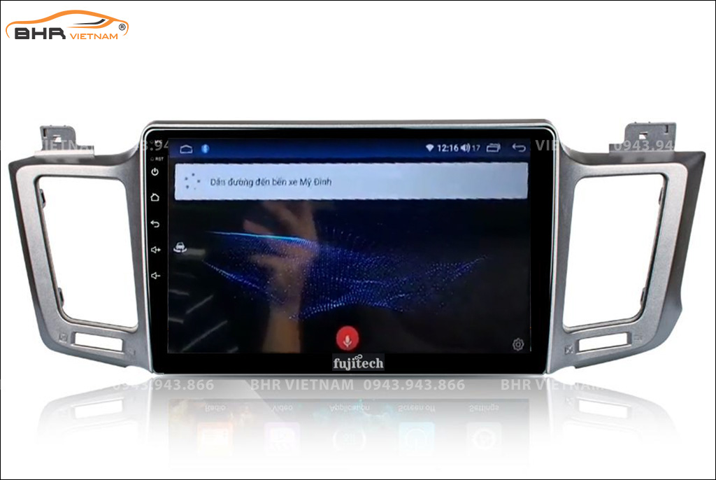 Điều khiển bằng giọng nói Màn hình Android Fujitech Toyota Rav4 2013 - 2018